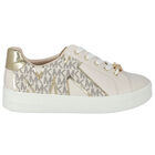 Girls Ivory Logo Trainers, 1, hi-res
