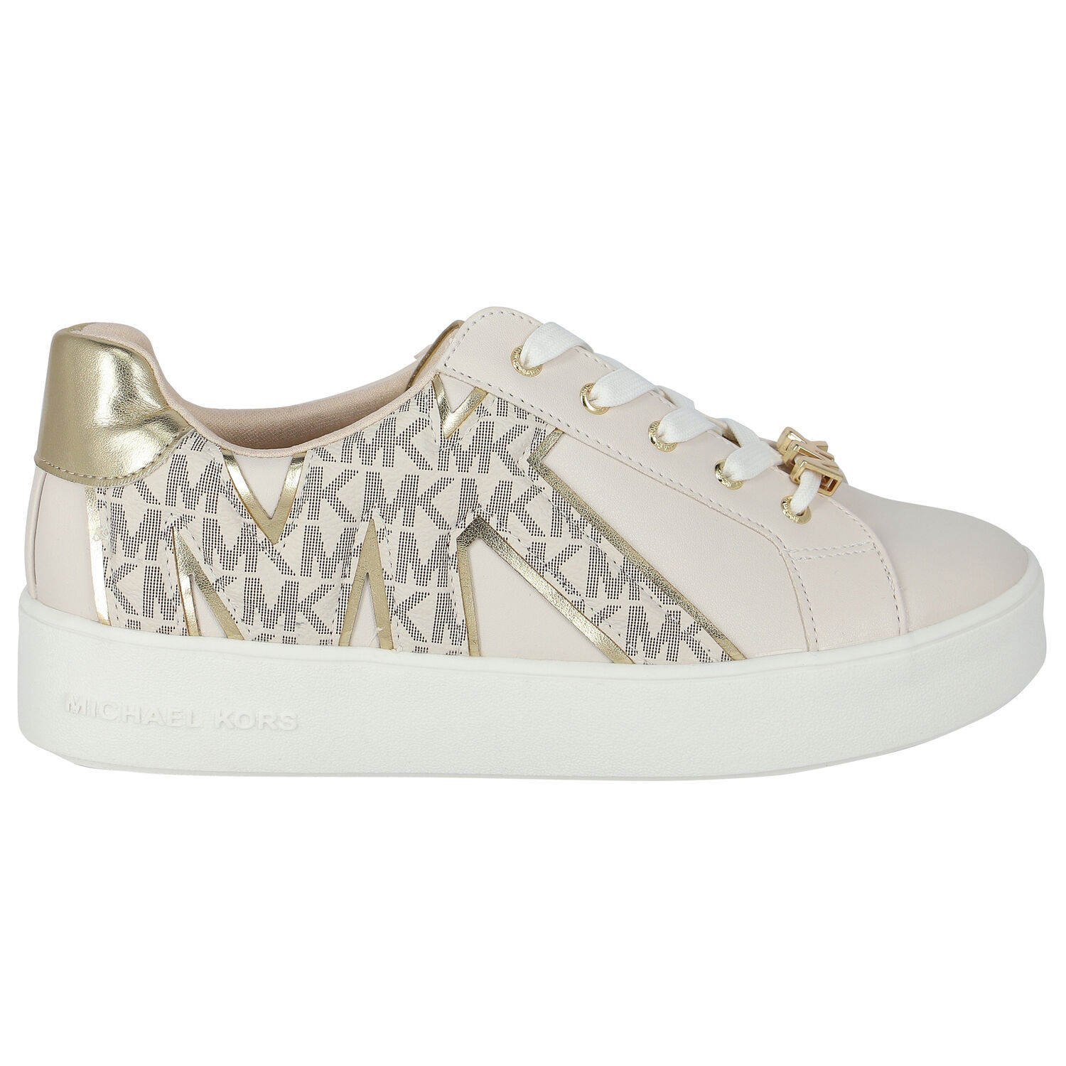 Girls Ivory Logo Trainers, 1, hi-res