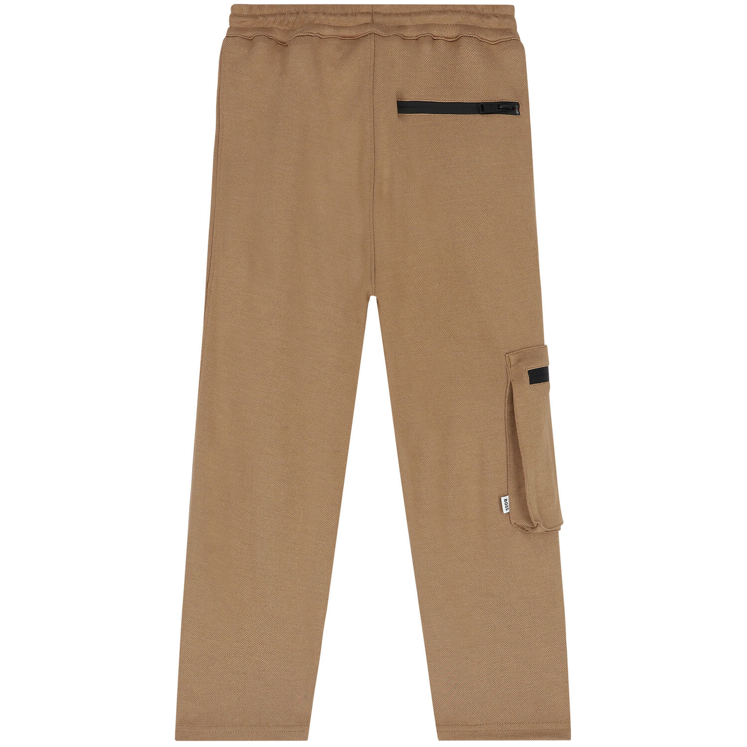 Boys Beige Logo Joggers, 1, hi-res