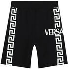 Black Logo Shorts, 1, hi-res