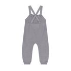 Baby Boys White, Beige & Grey Knitted Dungaree Set ( 3 Piece ), 1, hi-res