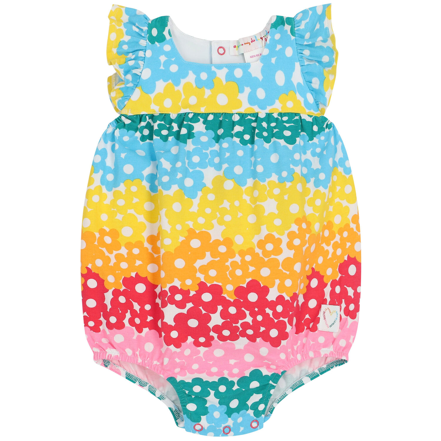 Baby Girls Multi-Colored Flower Shortie, 1, hi-res