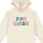 Girls Ivory Sequin Hooded Dress, 1, hi-res