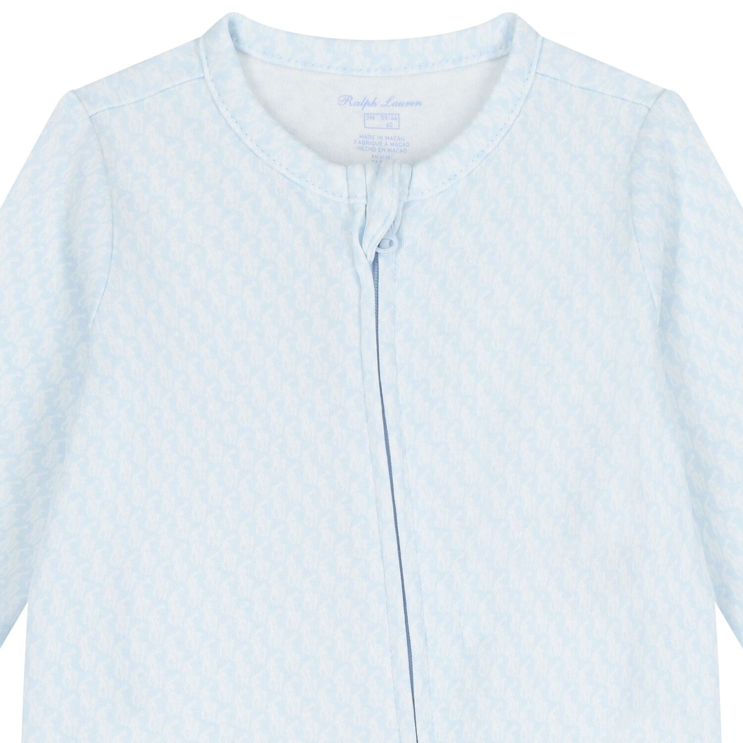 Baby Boys Blue & White Logo Babygrow Gift Set, 2, hi-res image number null