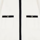 Girls Ivory & Black Knitted Dress, 1, hi-res