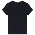 Boys Navy Blue Logo T-Shirt, 2, hi-res