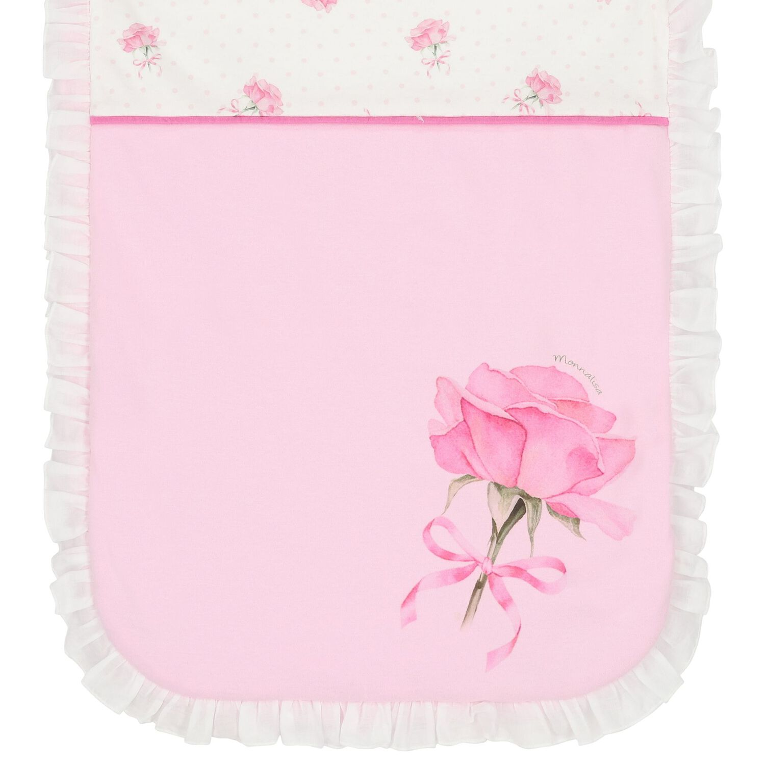 Baby Girls Pink & White Rose Nest, 1, hi-res