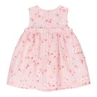 Baby Girls Pink Floral Dress, 1, hi-res