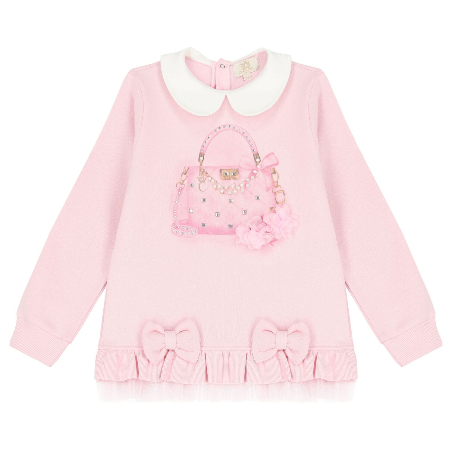 Girls Pink Bag Leggings Set, 1, hi-res