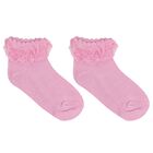 Baby Girls Pink Butterfly Socks ( 3-Pack ), 1, hi-res