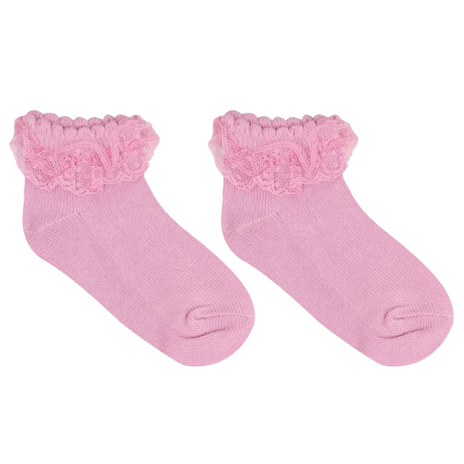Baby Girls Pink Butterfly Socks ( 3-Pack ), 1, hi-res