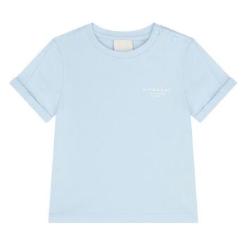 Younger Boys Blue Logo T-Shirt