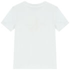Girls White Logo T-Shirt, 2, hi-res