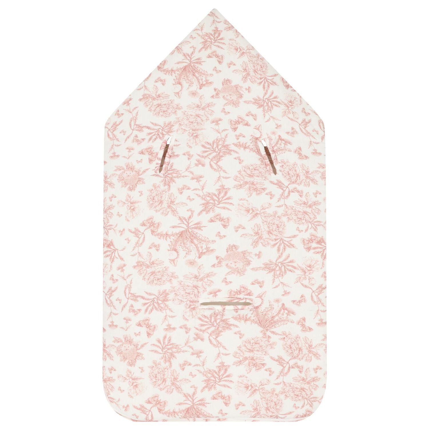 Baby Girls Ivory & Pink Toile De Jouy Baby Nest, 3, hi-res