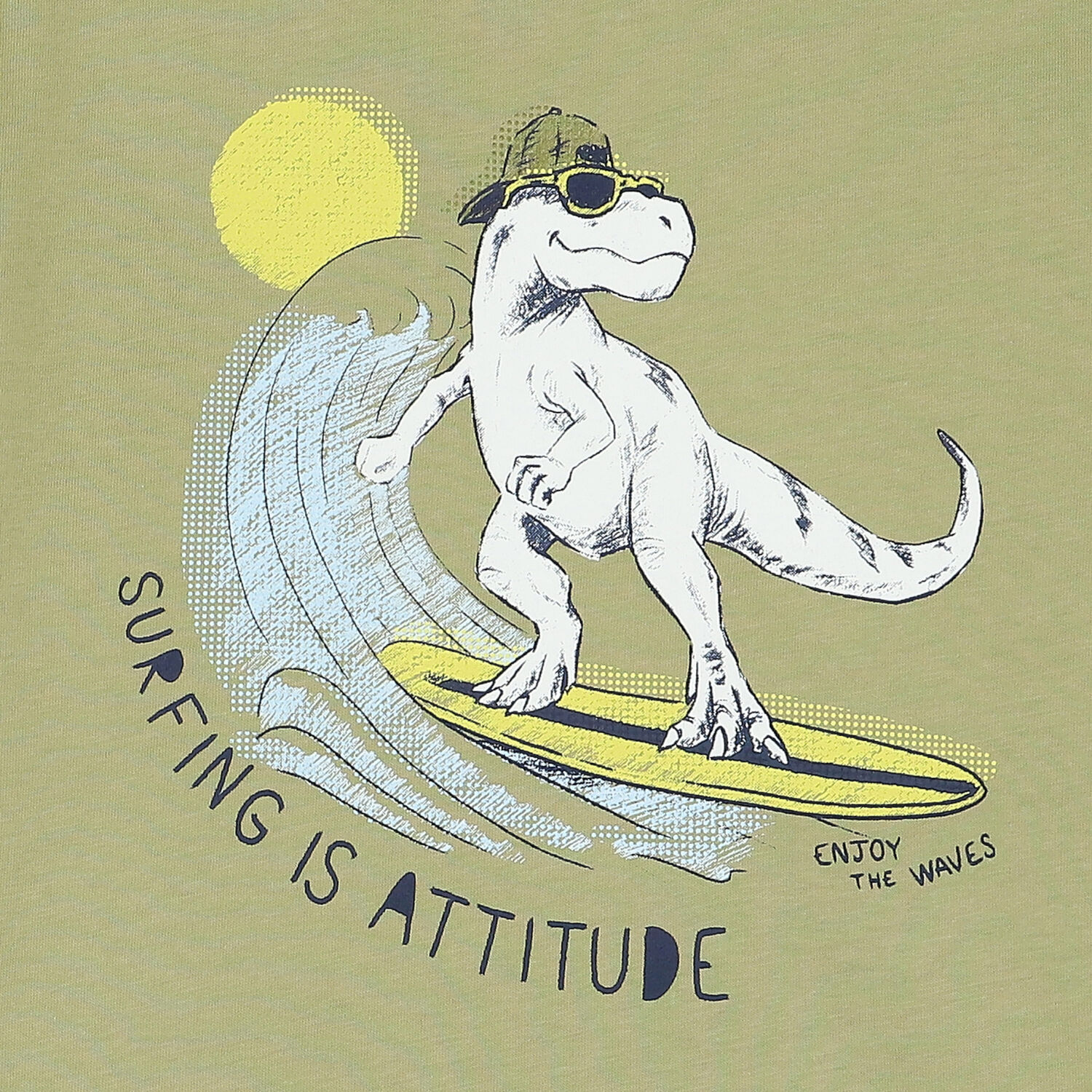 Boys Green & Navy Dinosaur Shorts Set, 1, hi-res image number null