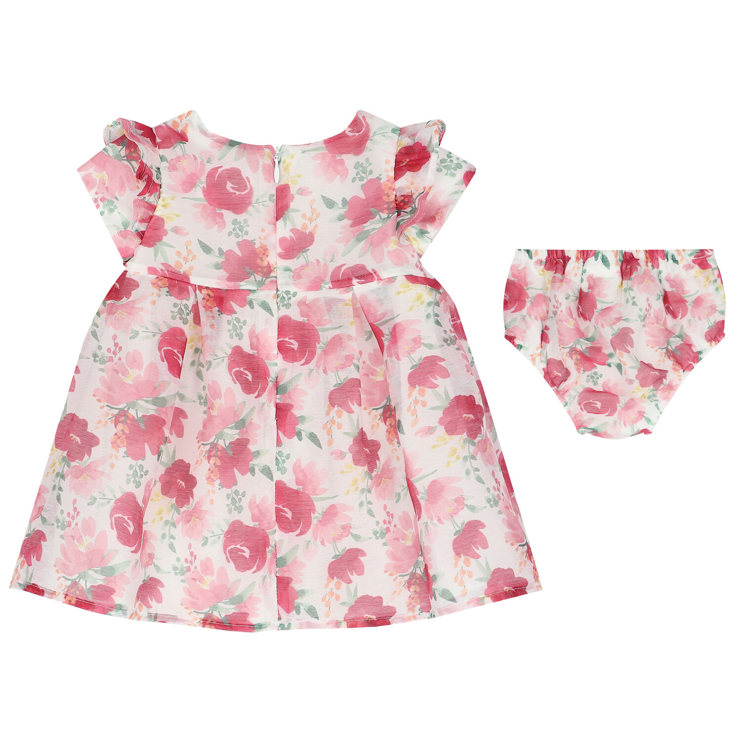 Baby Girls Floral Organza Dress Set, 1, hi-res