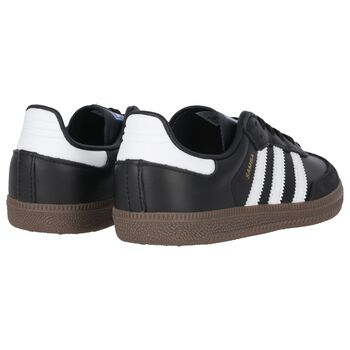 Black Logo Samba Trainers