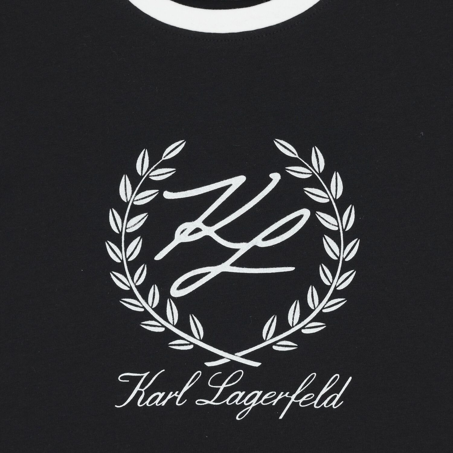 Girls Black & White Logo T-Shirt, 1, hi-res