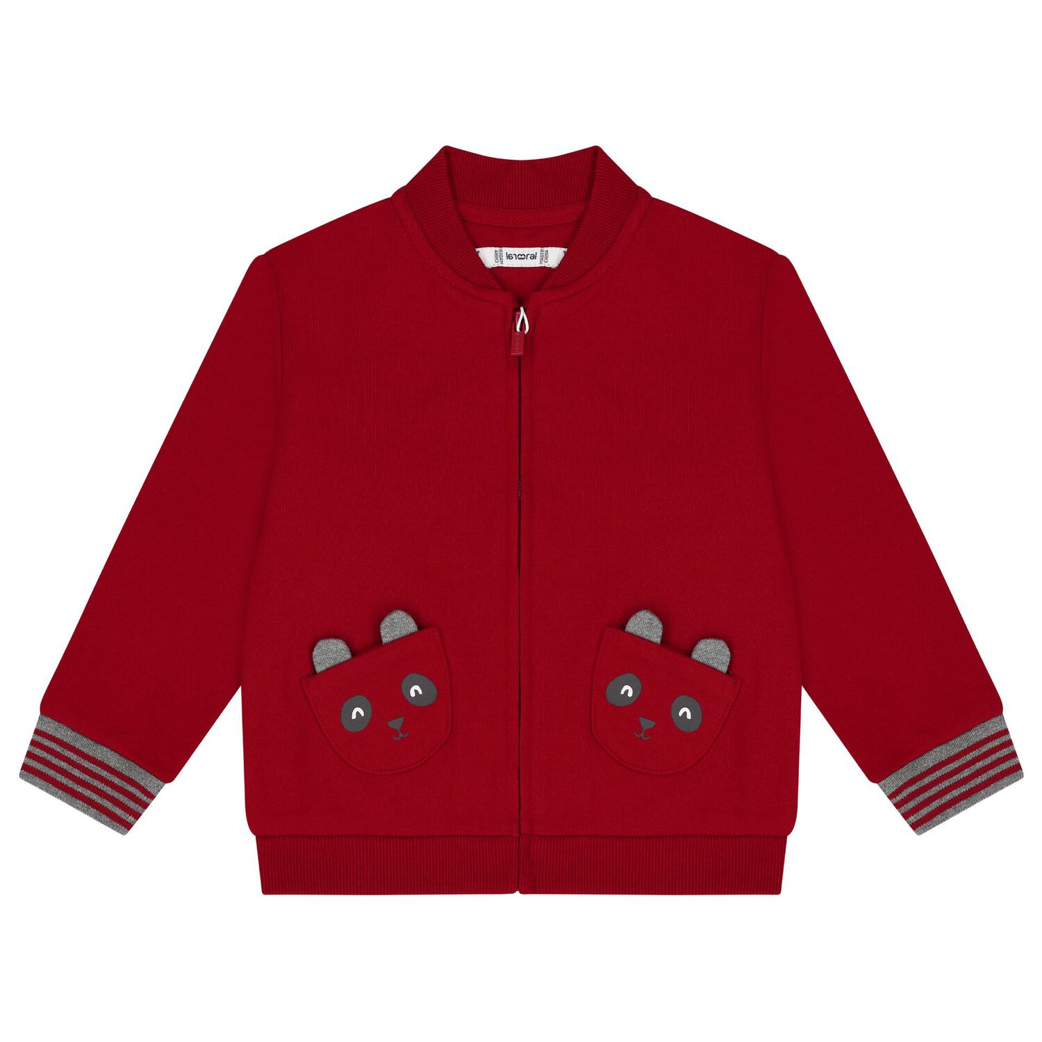 Younger Boys Red, White & Grey 3 Piece Tracksuit, 1, hi-res