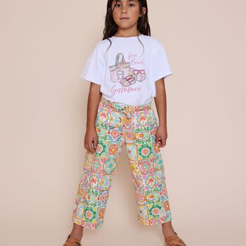 Girls Multi-Coloured Logo Trousers