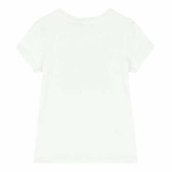 Girls White Logo T-Shirt