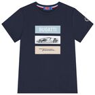 Boys Navy Blue Logo T-Shirt, 2, hi-res