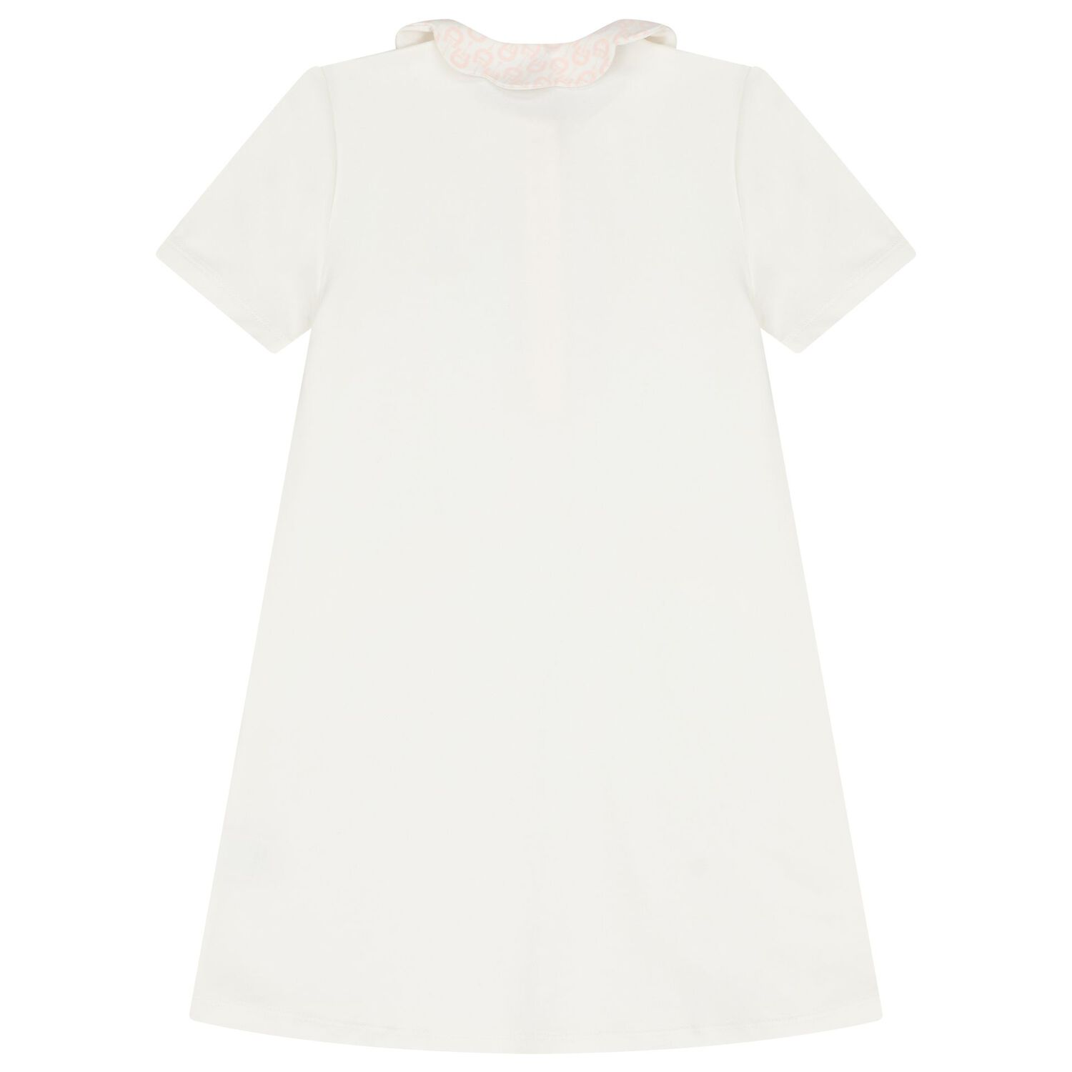 Girls Ivory Logo Dress, 1, hi-res