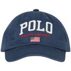 Boys Navy Blue Logo Cap, 1, hi-res