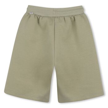 Boys Beige Logo Shorts