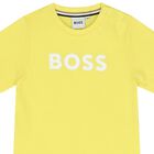 Younger Boys Yellow Logo T-Shirt, 1, hi-res