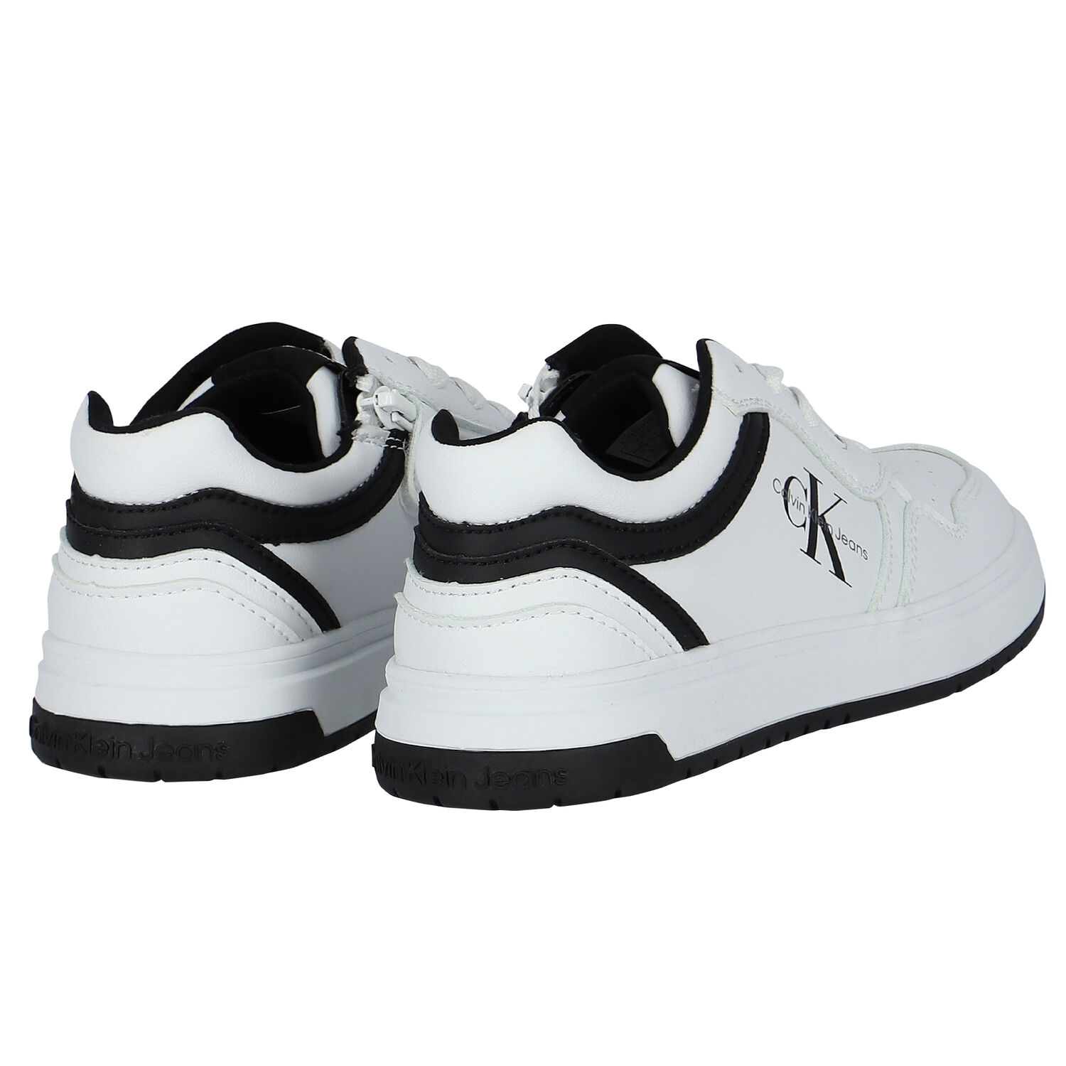 White Logo Trainers, 1, hi-res