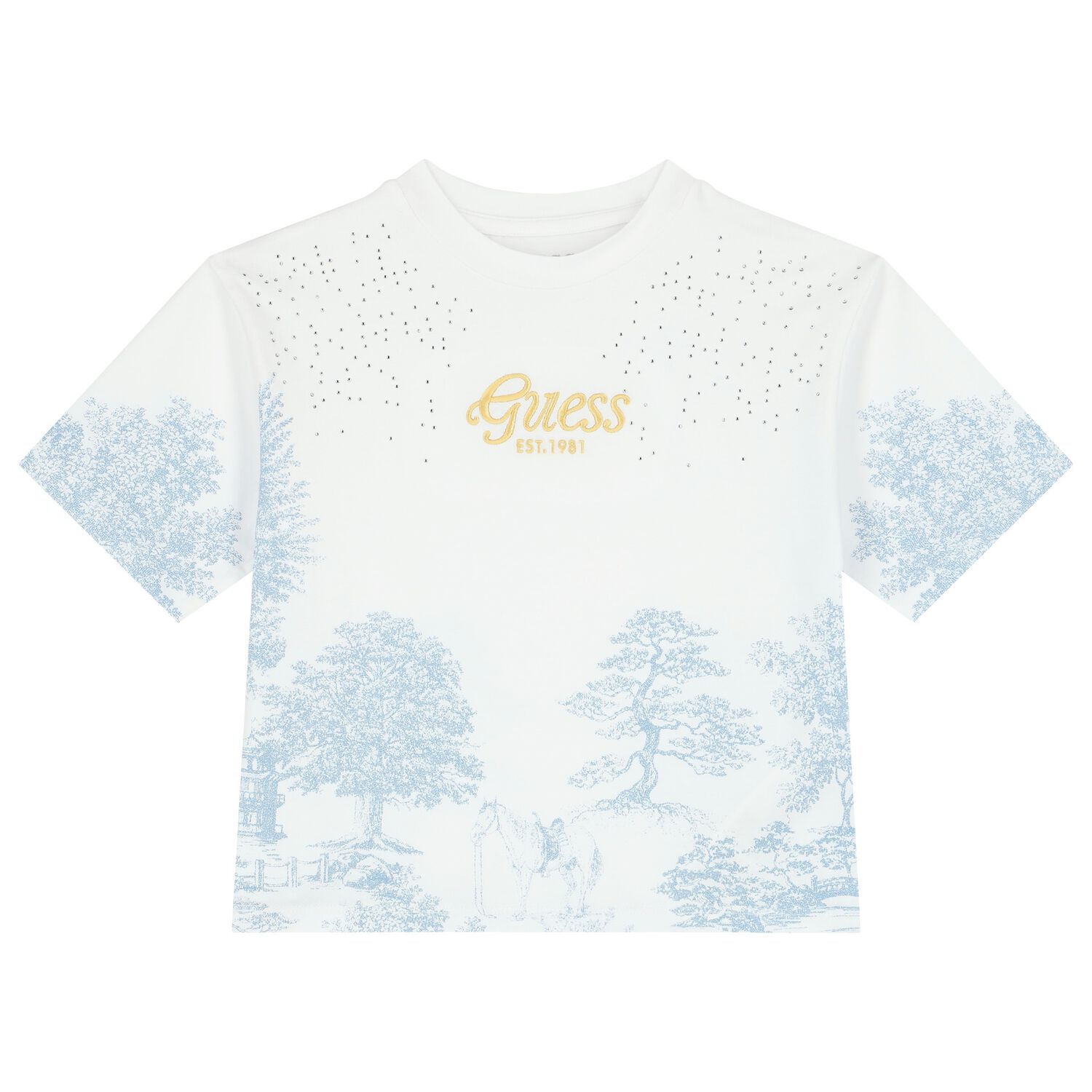 Girls White Logo T-Shirt, 1, hi-res image number null