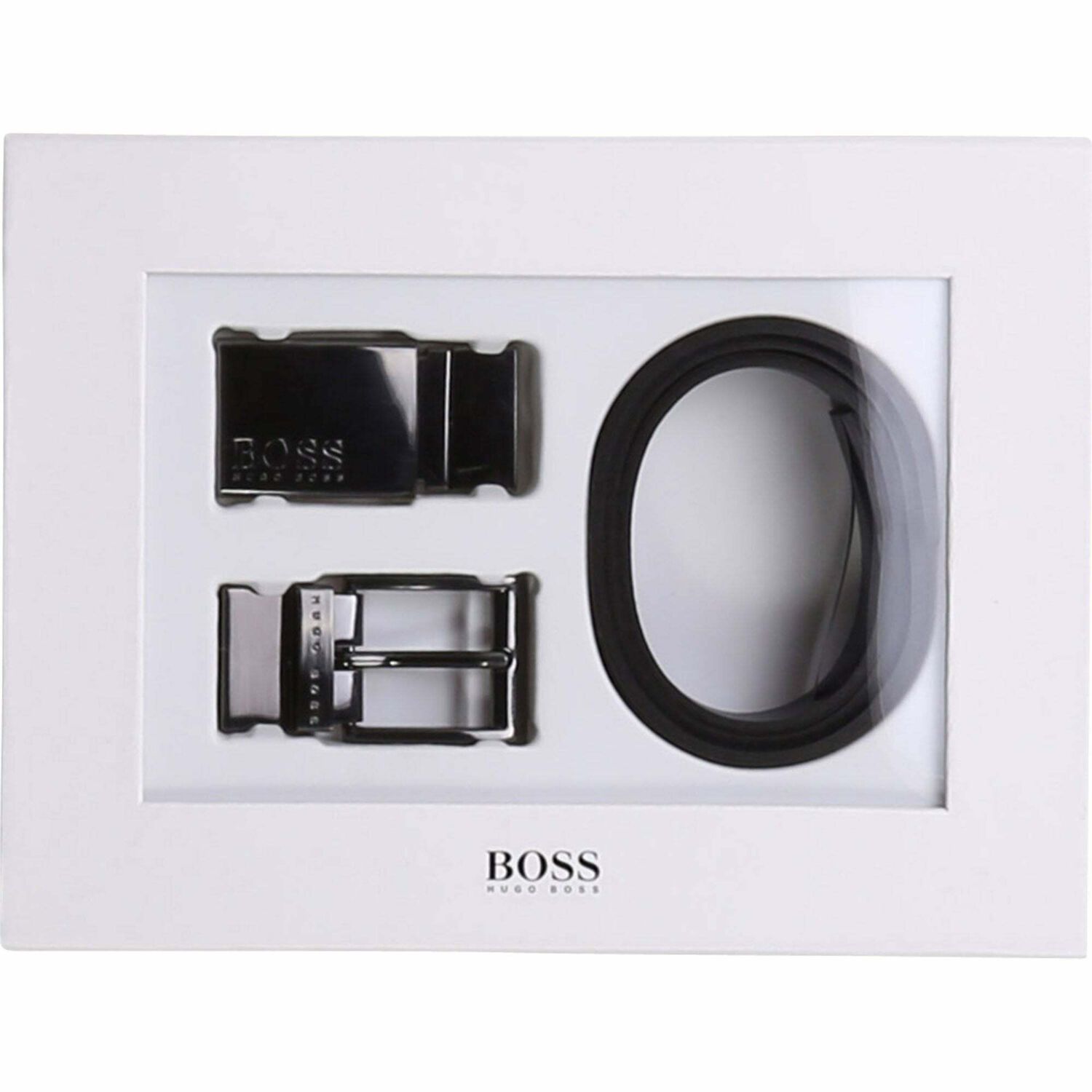 Boys Black & Navy Reversible Belt, 1, hi-res