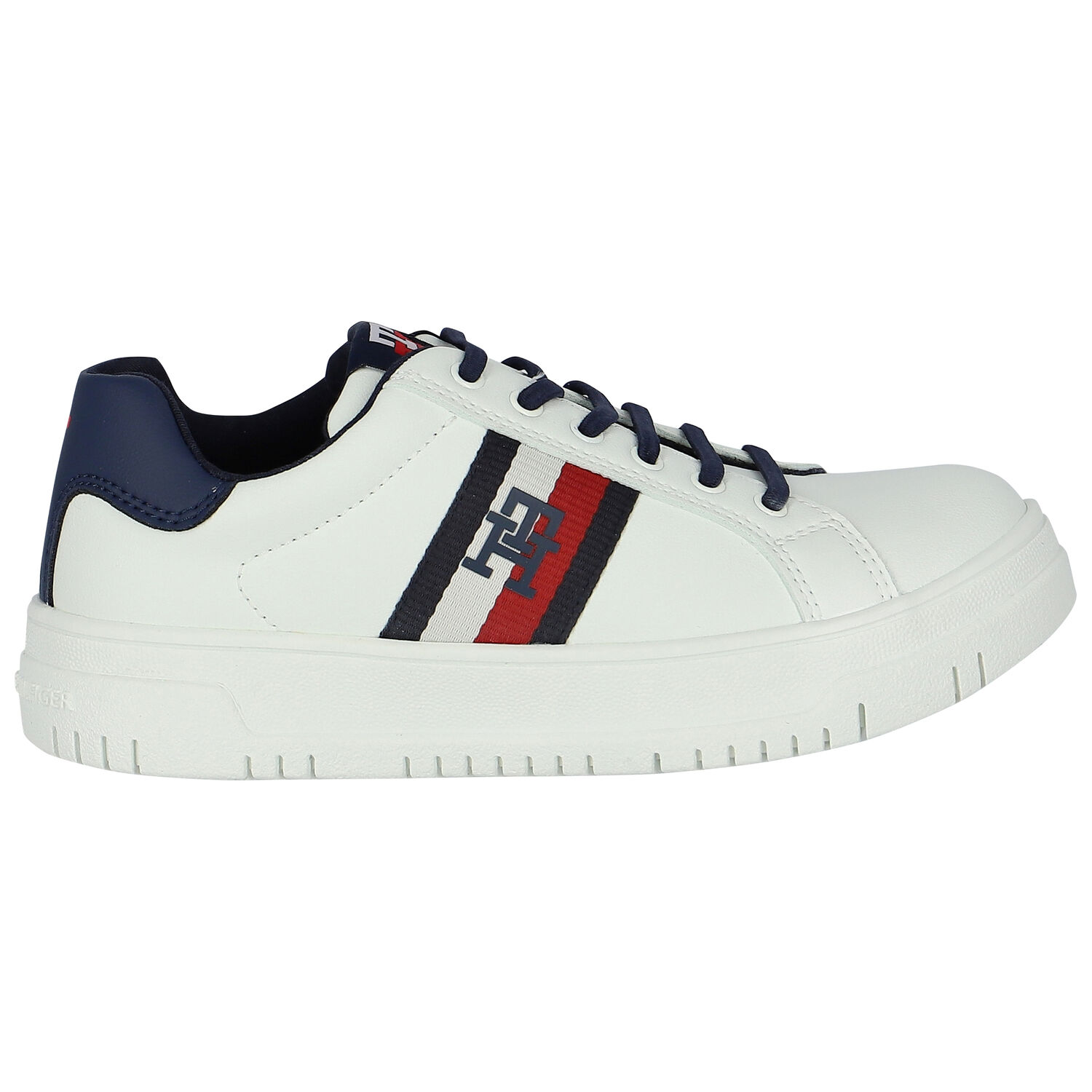White Logo Trainers, 1, hi-res