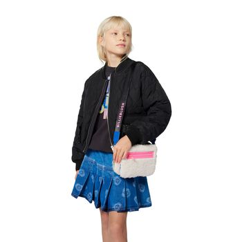 Girls Ivory Sherpa Fleece Bag
