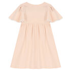 Girls Pink Logo Dress, 1, hi-res