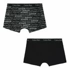 Boys Black Boxer Shorts ( 2-Pack ), 1, hi-res