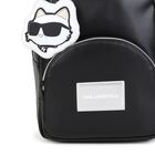 Mini Me Girls Black Choupette Leather Backpack ( 33cm ), 1, hi-res