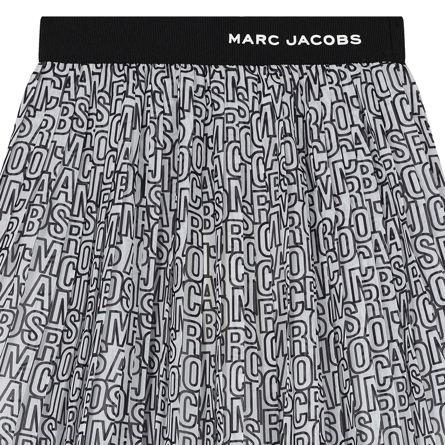 Girls Black & White Chiffon Skirt, 1, hi-res image number null