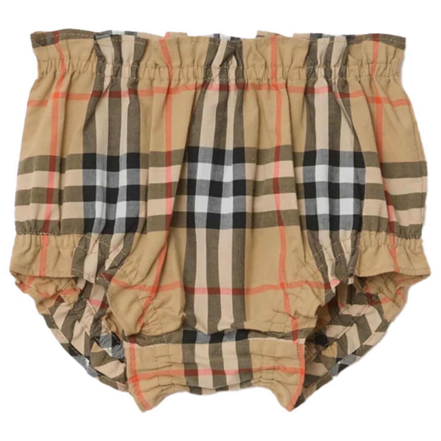 Baby Girls Beige Check Dress Set, 1, hi-res