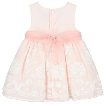Younger Girls Pink & White Floral Dress
