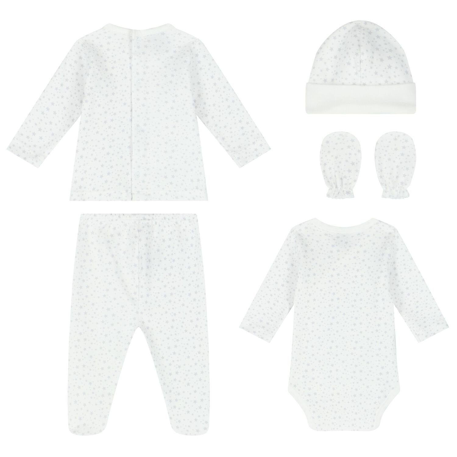 White & Grey Stars Baby Gift Set, 2, hi-res image number null