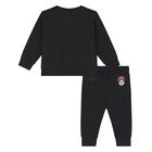 Younger Girls Black Minnie Mouse Tracksuit, 1, hi-res