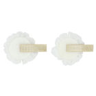 Girls White Flower Hair Clips ( 2-Pack ), 1, hi-res
