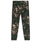 Black & Green Camouflage Logo Joggers, 1, hi-res
