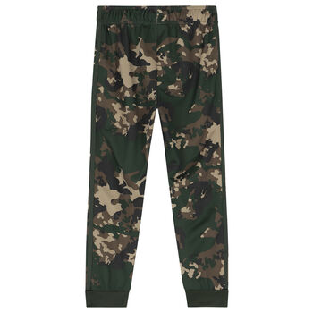 Black & Green Camouflage Logo Joggers