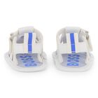 Baby Boys White Logo Sandals, 1, hi-res
