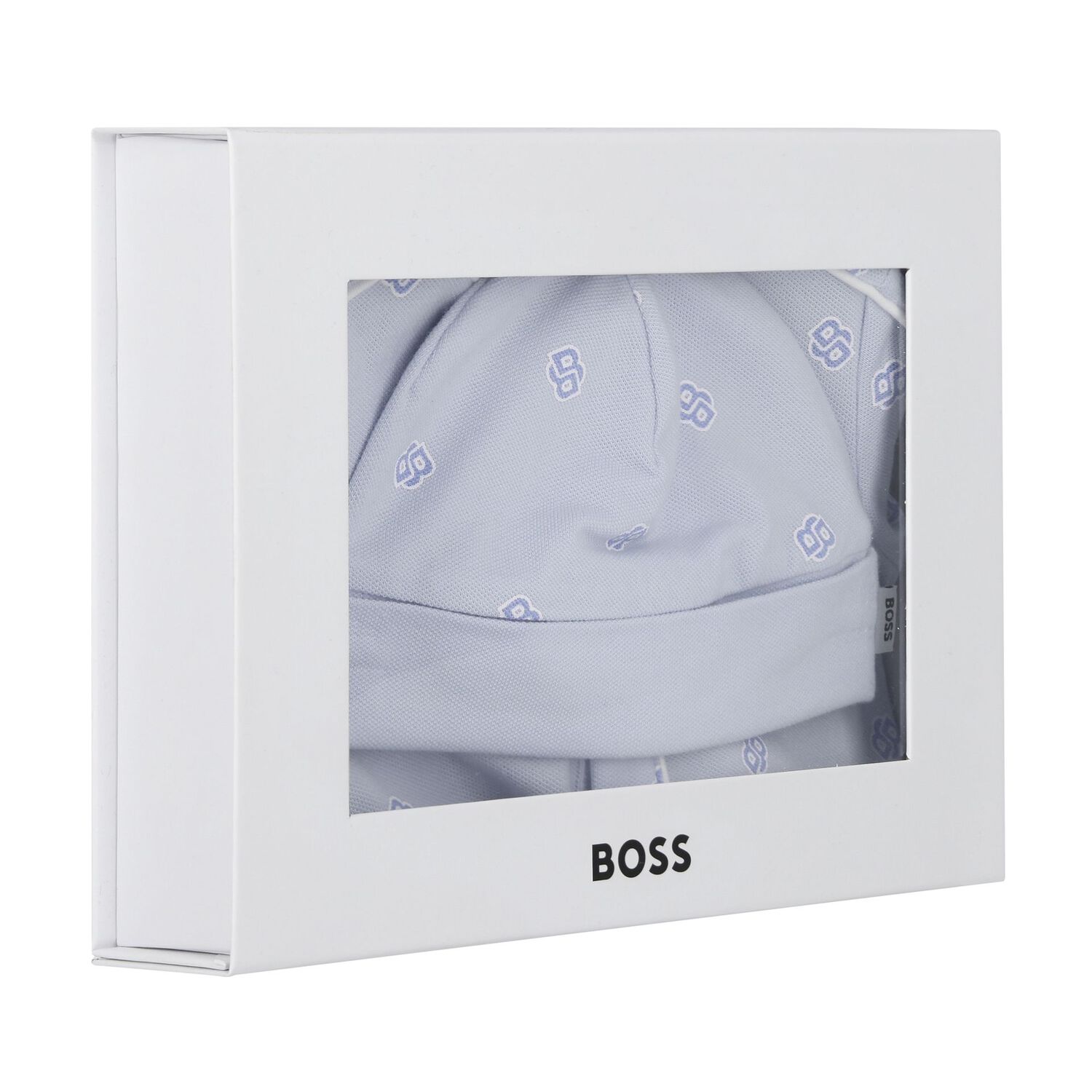 Baby Boys Blue Logo Babygrow Gift Set, 1, hi-res image number null