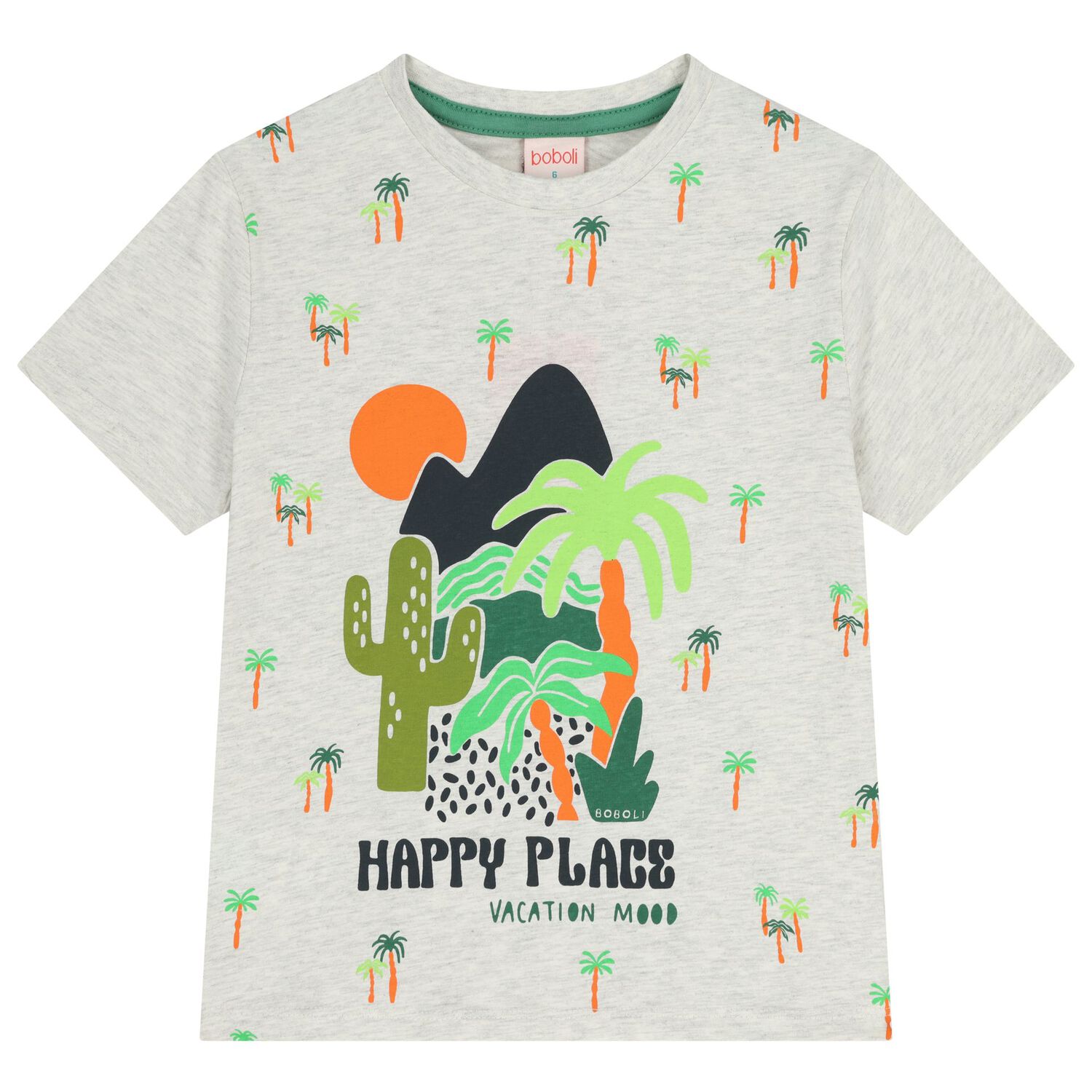 Boys Grey & Green Shorts Set, 1, hi-res