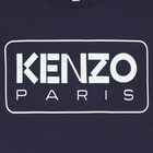 Boys Navy Blue Logo T-Shirt, 2, hi-res